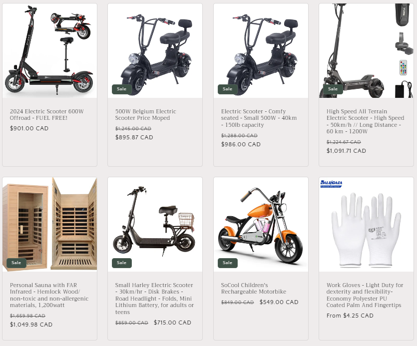 trashyflash Electric Scooters, Home Spas, Promotional Tools, Office Supplies at TrashyFlash.com